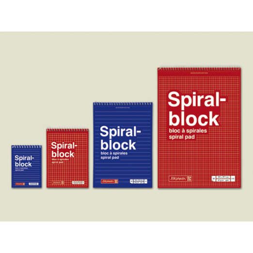 Spiralnotizblock A7 liniert 50 Blatt